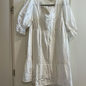 White Eyelet Dress